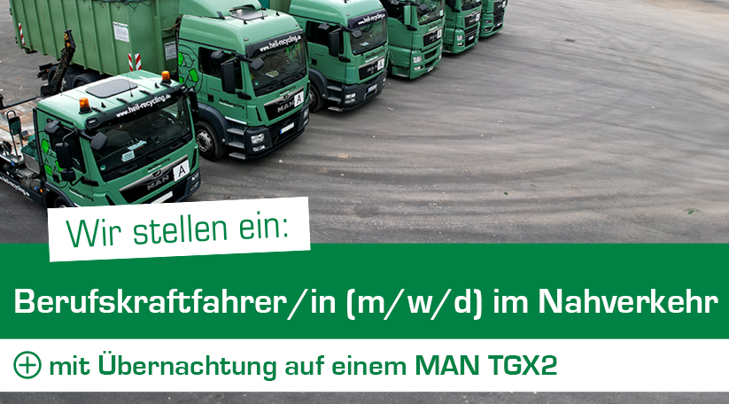 Berufskraftfahrer/innen (m/w/d) im Nahverkehr mit Übernachtung auf einem MAN TGX2