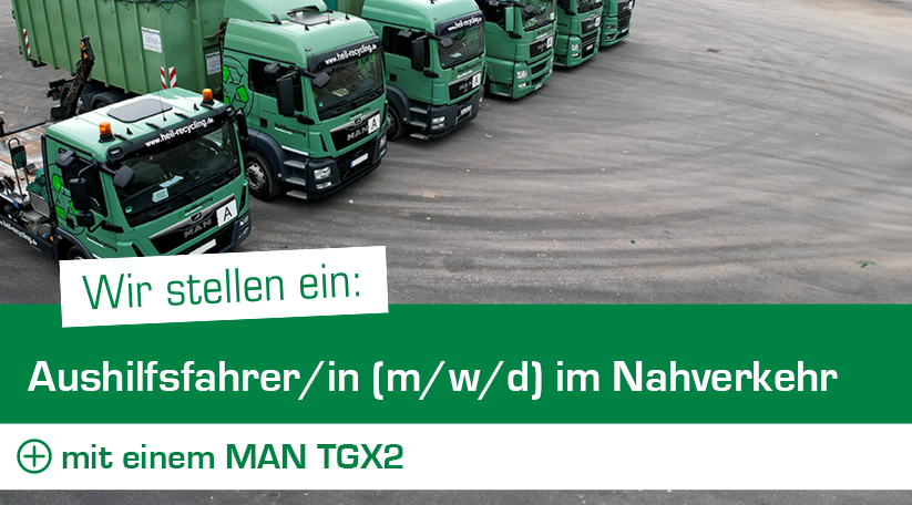 Aushilfsfahrer/innen (m/w/d) im Nahverkehr mit einem MAN TGX2